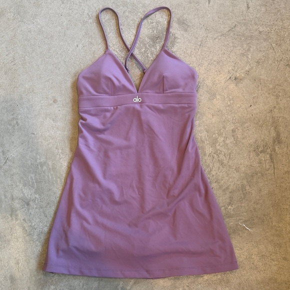 ALO Yoga Dresses & Skirts - ALO Yoga Lavender Crossback Athletic Dress